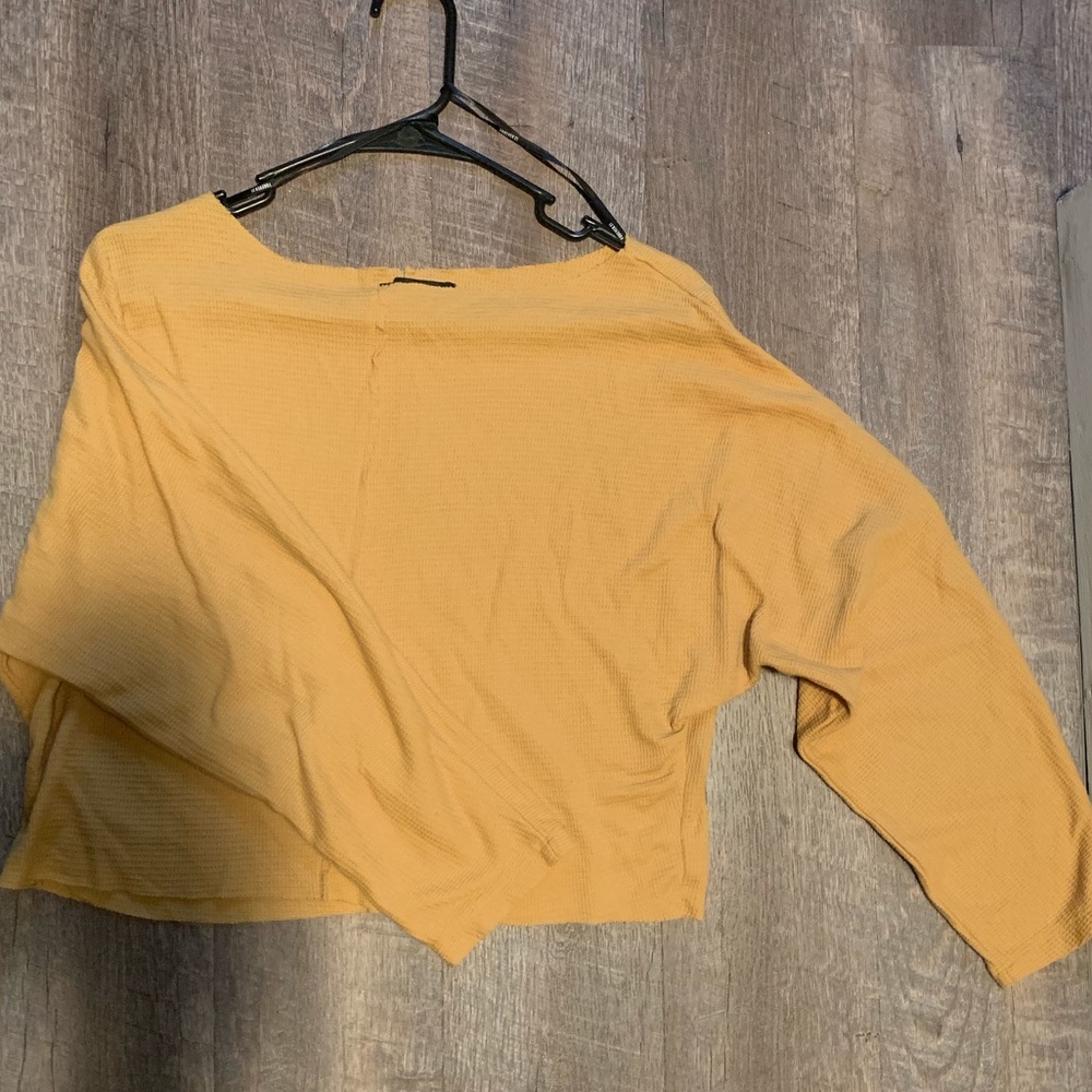 Honeycomb crop sweater